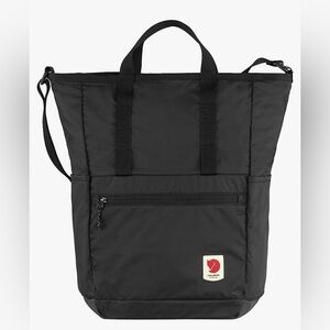 Fjallraven  high coast tote backpack, black, like new